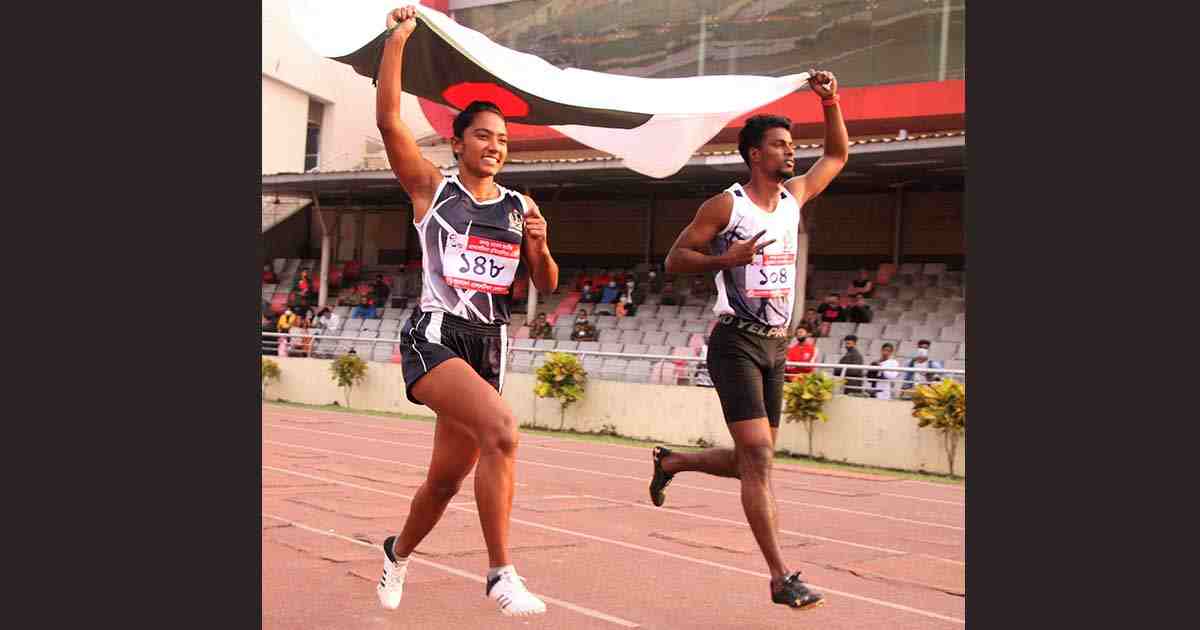Bangabandhu 44th National Athletics Championship , DSCC mayor Taposh , State Minister for Youth and Sports Zahid Ahsan Russell , Bangladesh Army , Bangladesh Navy , Bangabandhu Sheikh Mujibur Rahman , Birth centenary , Bangladesh Athletics Federation , fastest man and woman , Bangabandhu National Stadium
